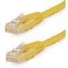 StarTech.com 20ft CAT6 Ethernet Cable – Orange CAT 6 Gigabit Ethernet Wire -650MHz 100W PoE++ RJ45 UTP Molded Category 6 Network/Patch Cord w/Strain Relief/Fluke Tested UL/TIA Certified (C6PATCH20OR)(Yellow)