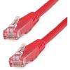 StarTech.com 20ft CAT6 Ethernet Cable – Orange CAT 6 Gigabit Ethernet Wire -650MHz 100W PoE++ RJ45 UTP Molded Category 6 Network/Patch Cord w/Strain Relief/Fluke Tested UL/TIA Certified (C6PATCH20OR)(Red)