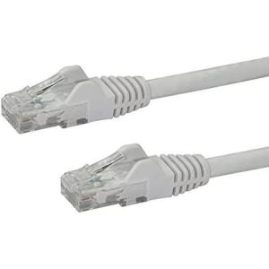 StarTech.com 10m CAT6 Ethernet Cable – Grey CAT 6 Gigabit Ethernet Wire -650MHz 100W PoE++ RJ45 UTP Category 6 Network/Patch Cord Snagless w/Strain Relief Fluke Tested UL/TIA Certified (N6PATC10MGR)(White)