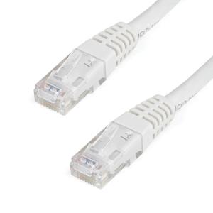 StarTech.com 20ft CAT6 Ethernet Cable – Orange CAT 6 Gigabit Ethernet Wire -650MHz 100W PoE++ RJ45 UTP Molded Category 6 Network/Patch Cord w/Strain Relief/Fluke Tested UL/TIA Certified (C6PATCH20OR)(White)