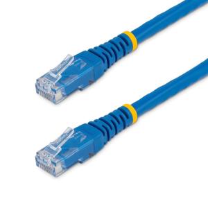 StarTech.com 20ft CAT6 Ethernet Cable – Orange CAT 6 Gigabit Ethernet Wire -650MHz 100W PoE++ RJ45 UTP Molded Category 6 Network/Patch Cord w/Strain Relief/Fluke Tested UL/TIA Certified (C6PATCH20OR)(Blue)