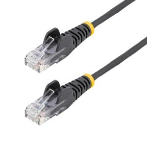 StarTech.com 6 in CAT6 Cable – Slim CAT6 Patch Cord – Gray Snagless RJ45 Connectors – Gigabit Ethernet Cable – 28 AWG – LSZH (N6PAT6INGRS)(Black)