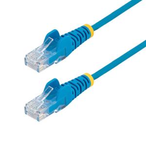 StarTech.com 6 in CAT6 Cable – Slim CAT6 Patch Cord – Gray Snagless RJ45 Connectors – Gigabit Ethernet Cable – 28 AWG – LSZH (N6PAT6INGRS)(Blue)