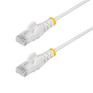 StarTech.com 6 in CAT6 Cable – Slim CAT6 Patch Cord – Gray Snagless RJ45 Connectors – Gigabit Ethernet Cable – 28 AWG – LSZH (N6PAT6INGRS)(White)