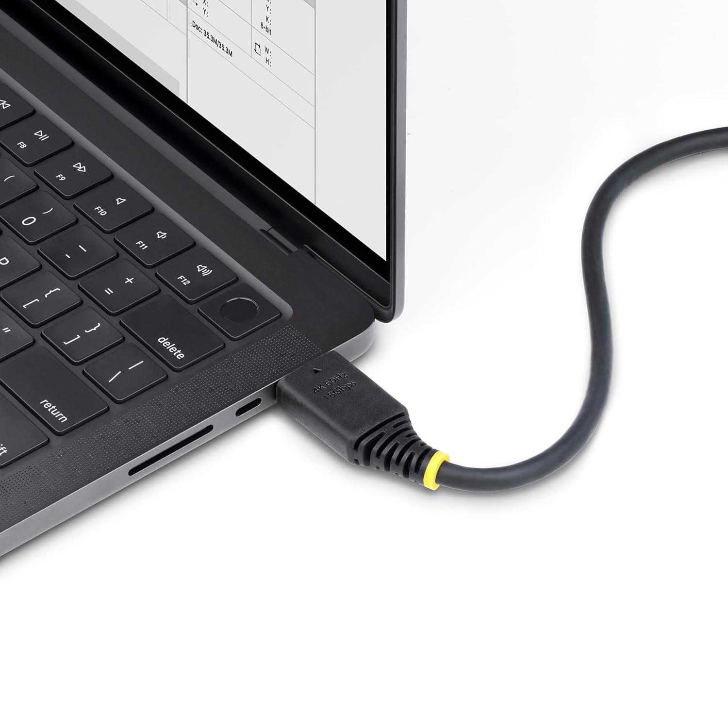 image:imageStarTechcom 35ft 106m Active High Speed HDMI Cable with Gripping Connectors 4K 60Hz1440p 144Hz 18Gbps UHD HDMI 20 Cord TPE Jacket1 ft