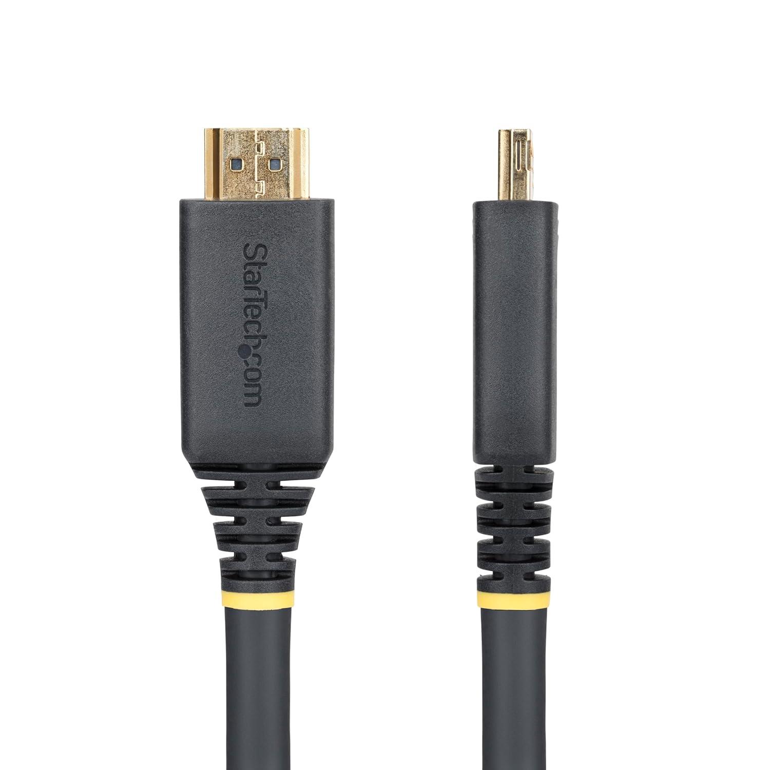 image:imageStarTechcom 35ft 106m Active High Speed HDMI Cable with Gripping Connectors 4K 60Hz1440p 144Hz 18Gbps UHD HDMI 20 Cord TPE Jacket50 ft