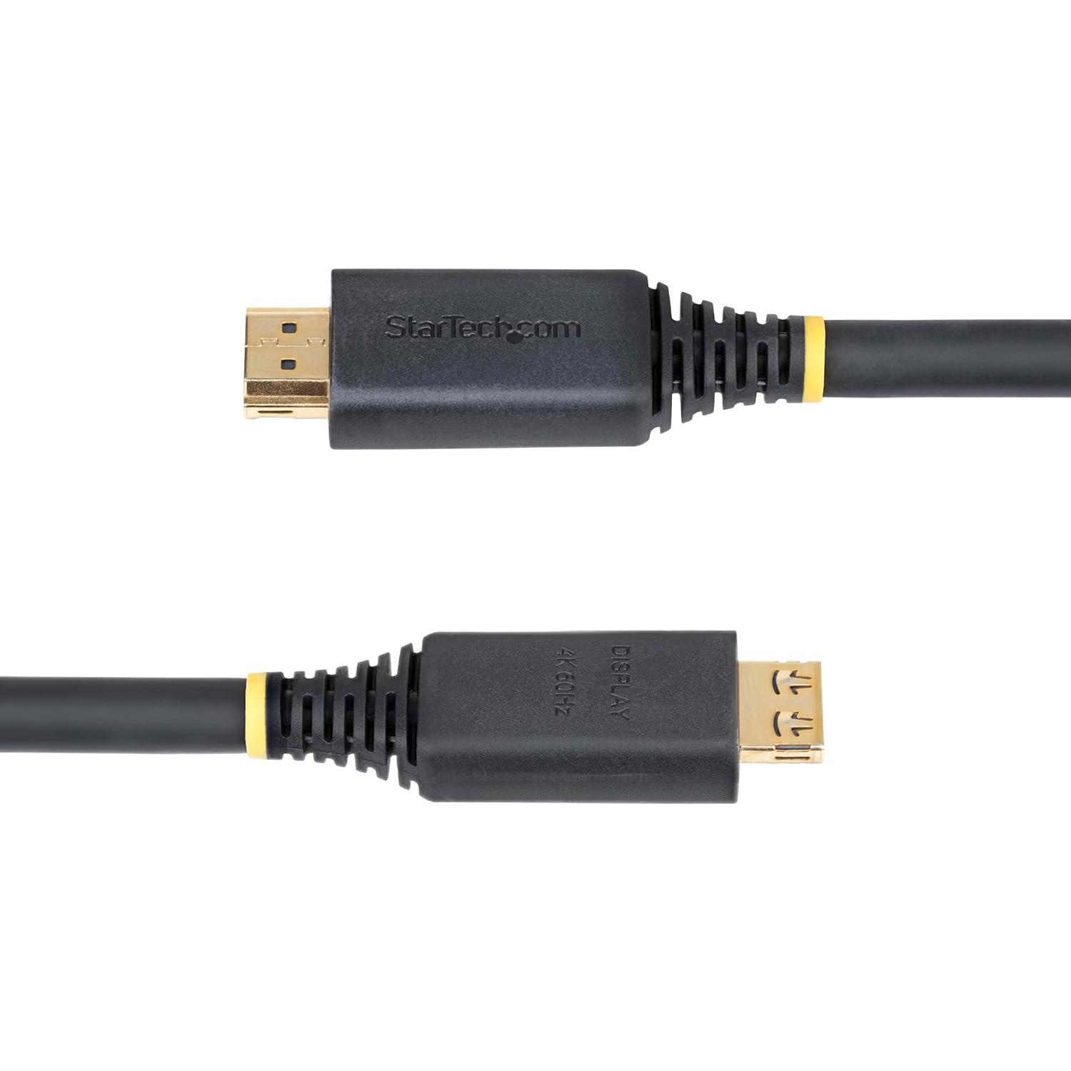 image:imageStarTechcom 35ft 106m Active High Speed HDMI Cable with Gripping Connectors 4K 60Hz1440p 144Hz 18Gbps UHD HDMI 20 Cord TPE Jacket50 ft