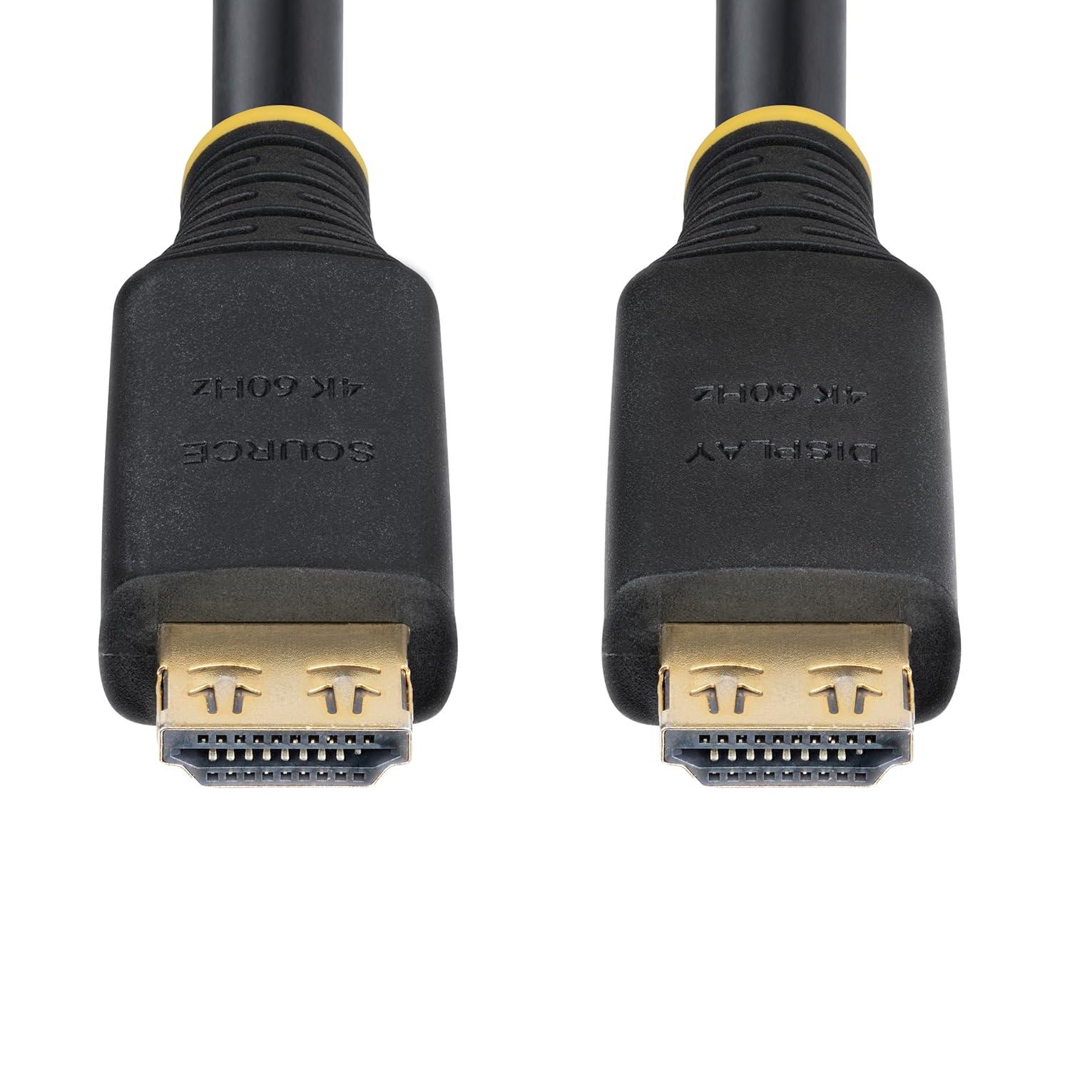 image:imageStarTechcom 35ft 106m Active High Speed HDMI Cable with Gripping Connectors 4K 60Hz1440p 144Hz 18Gbps UHD HDMI 20 Cord TPE Jacket50 ft