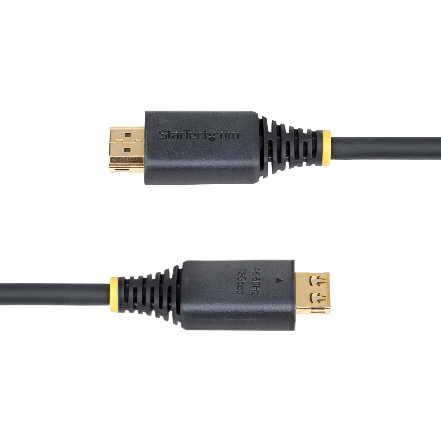 image:imageStarTechcom 35ft 106m Active High Speed HDMI Cable with Gripping Connectors 4K 60Hz1440p 144Hz 18Gbps UHD HDMI 20 Cord TPE Jacket6 ft