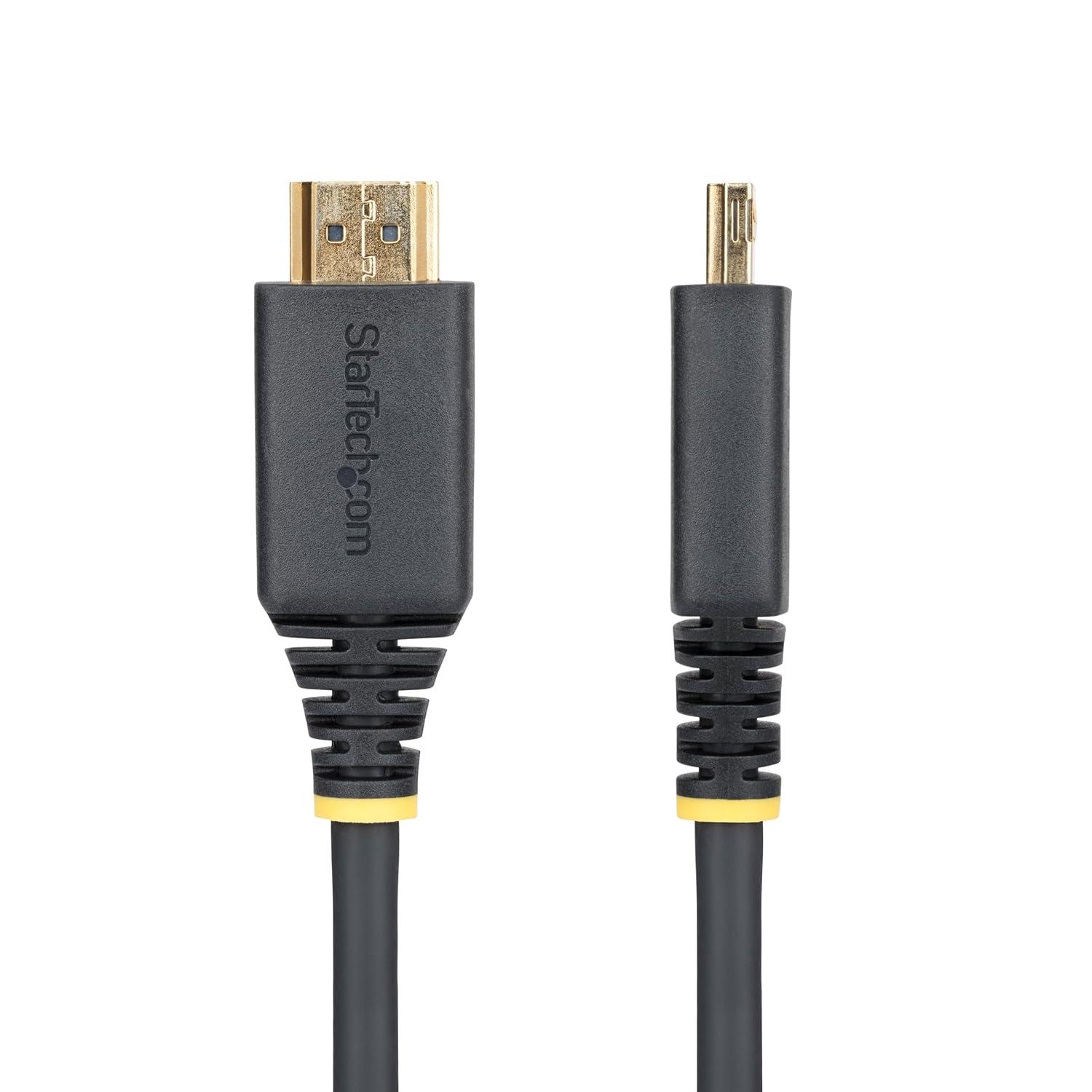 image:imageStarTechcom 35ft 106m Active High Speed HDMI Cable with Gripping Connectors 4K 60Hz1440p 144Hz 18Gbps UHD HDMI 20 Cord TPE Jacket6 ft