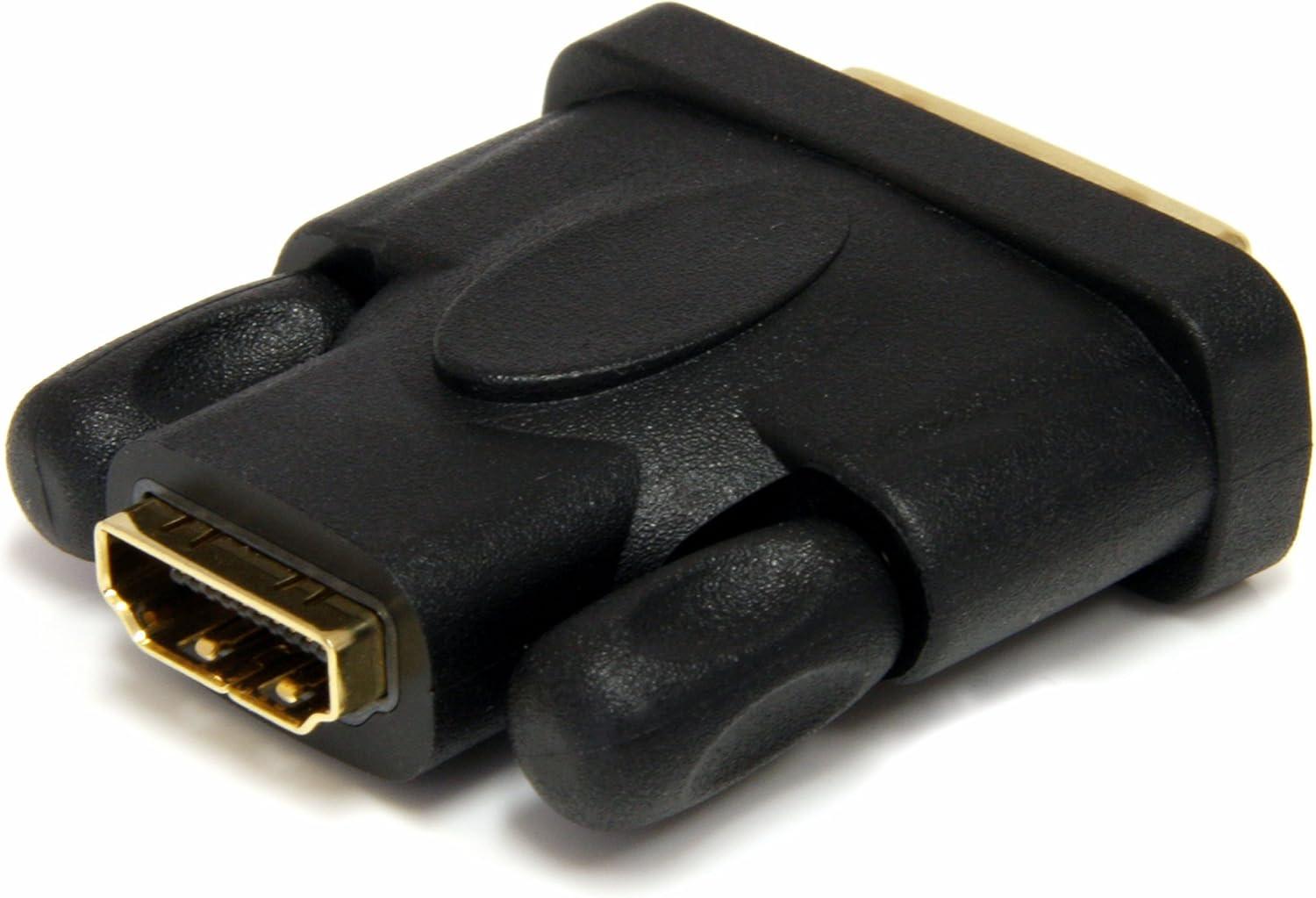 image:imageStarTechcom HDMI to DVID Video Cable Adapter FM HD to DVI HDMI to DVID Converter Adapter HDMIDVIFM Black 32 x 08 x 59