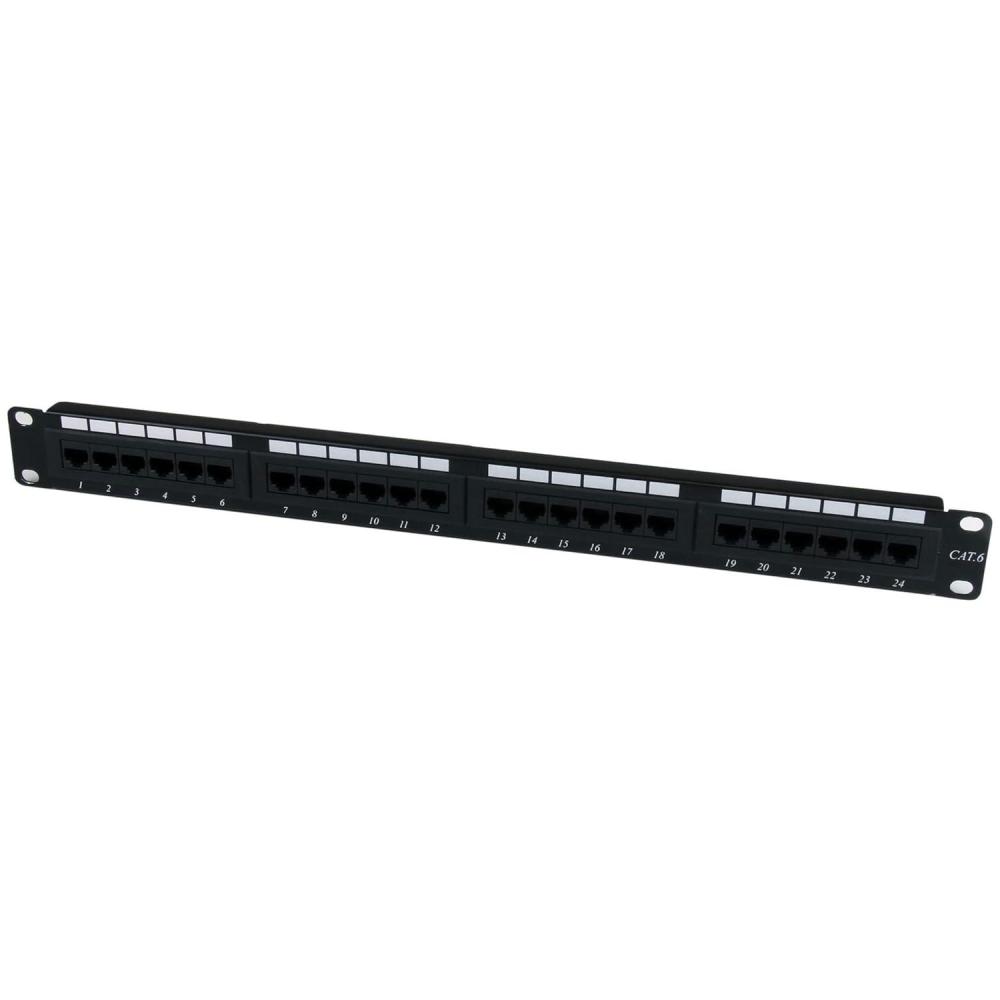 image:imageStarTechcom 24 Port 1U Rackmount Cat 6 110 Patch Panel 24 port Network Patch Panel RJ45 Ethernet 110 type Rack Mount Patch Panel 1U C6PANEL2424 Port 1U