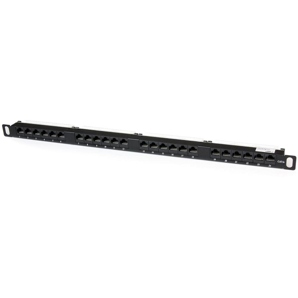 image:imageStarTechcom 24 Port 1U Rackmount Cat 6 110 Patch Panel  24 port Network Patch Panel  RJ45 Ethernet 110 type Rack Mount Patch Panel 1U C6PANEL2424 Port  05U