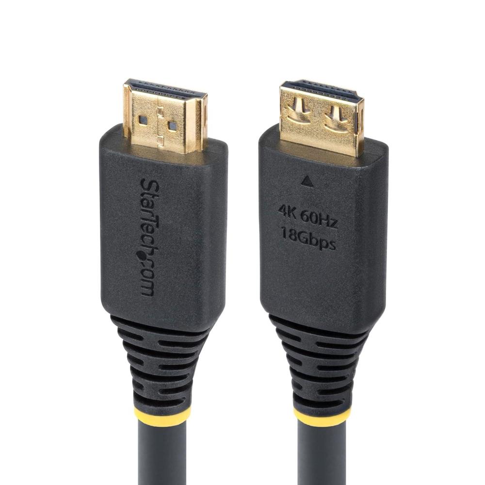 image:imageStarTechcom 35ft 106m Active High Speed HDMI Cable with Gripping Connectors 4K 60Hz1440p 144Hz 18Gbps UHD HDMI 20 Cord TPE Jacket20 ft