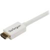 StarTech.com 3m / 10 ft CL3 Rated HDMI Cable w/ Ethernet – In Wall Rated Ultra HD HDMI Cable – 4K 30Hz UHD High Speed HDMI Cable – 10.2 Gbps – HDMI 1.4 Video/Display Cable – 30AWG, White (HD3MM3MW)(3 m)