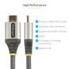 StarTech.com 6ft (2m) Premium Certified HDMI 2.0 Cable – High Speed Ultra HD 4K 60Hz HDMI Cable with Ethernet – HDR10, ARC – UHD HDMI Video Cord – for UHD Monitors, TVs, Displays – M/M (HDMMV2M)(13 ft / 4 m)