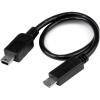 StarTech.com 8in USB OTG Cable – Micro USB to Mini USB – M/M – USB OTG Mobile Device Adapter Cable – 8 inch (UMUSBOTG8IN),Black