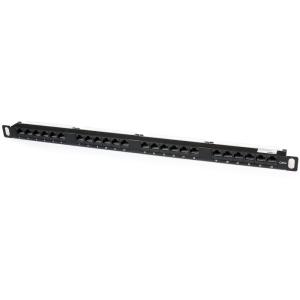 StarTech.com 24 Port 1U Rackmount Cat 6 110 Patch Panel – 24 port Network Patch Panel – RJ45 Ethernet 110 type Rack Mount Patch Panel 1U (C6PANEL24)(24 Port – 0.5U)