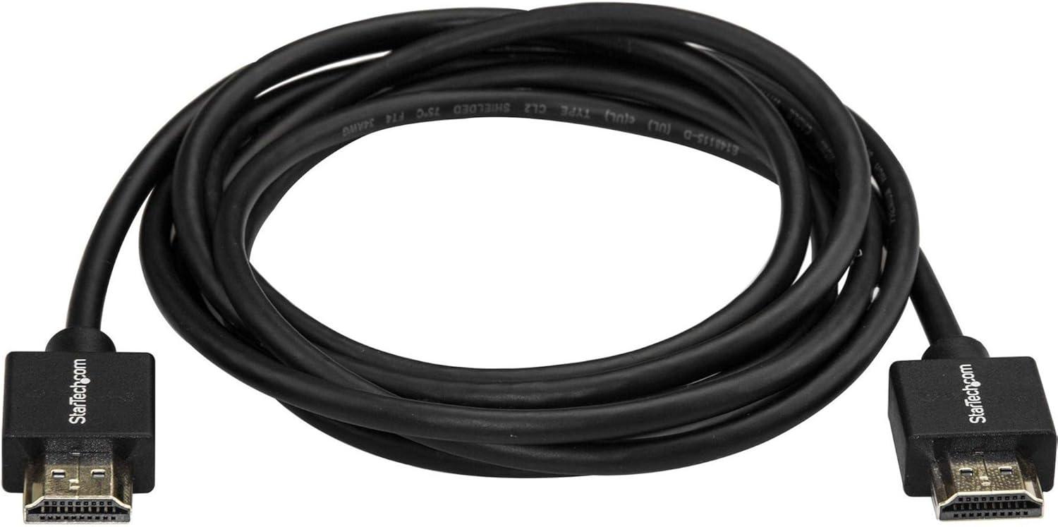 image:imageStarTechcom 66ft 2m Slim HDMI 20 Cable 4K 60Hz High Speed HDMI Cable wEthernet HDR10 HDMI Cord MM Gripping