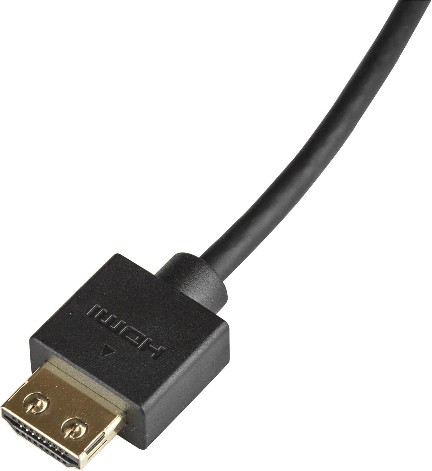image:imageStarTechcom 66ft 2m Slim HDMI 20 Cable 4K 60Hz High Speed HDMI Cable wEthernet HDR10 HDMI Cord MM Gripping