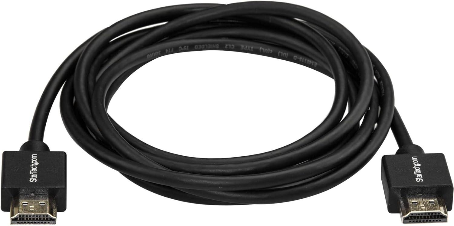 image:imageStarTechcom 66ft 2m Slim HDMI 20 Cable 4K 60Hz High Speed HDMI Cable wEthernet HDR10 HDMI Cord MM Gripping
