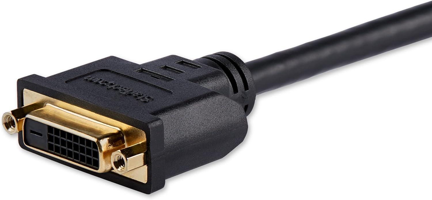 image:imageStarTechcom 8 in 20cm HDMI to DVI Adapter DVID to HDMI 1920x1200p 10 Pack HDMI Male to 24 Pin DVID Female Digital Monitor Adapter Cable MF HDMI to DVI Display Cord Black HDDVIMF8IN10PK