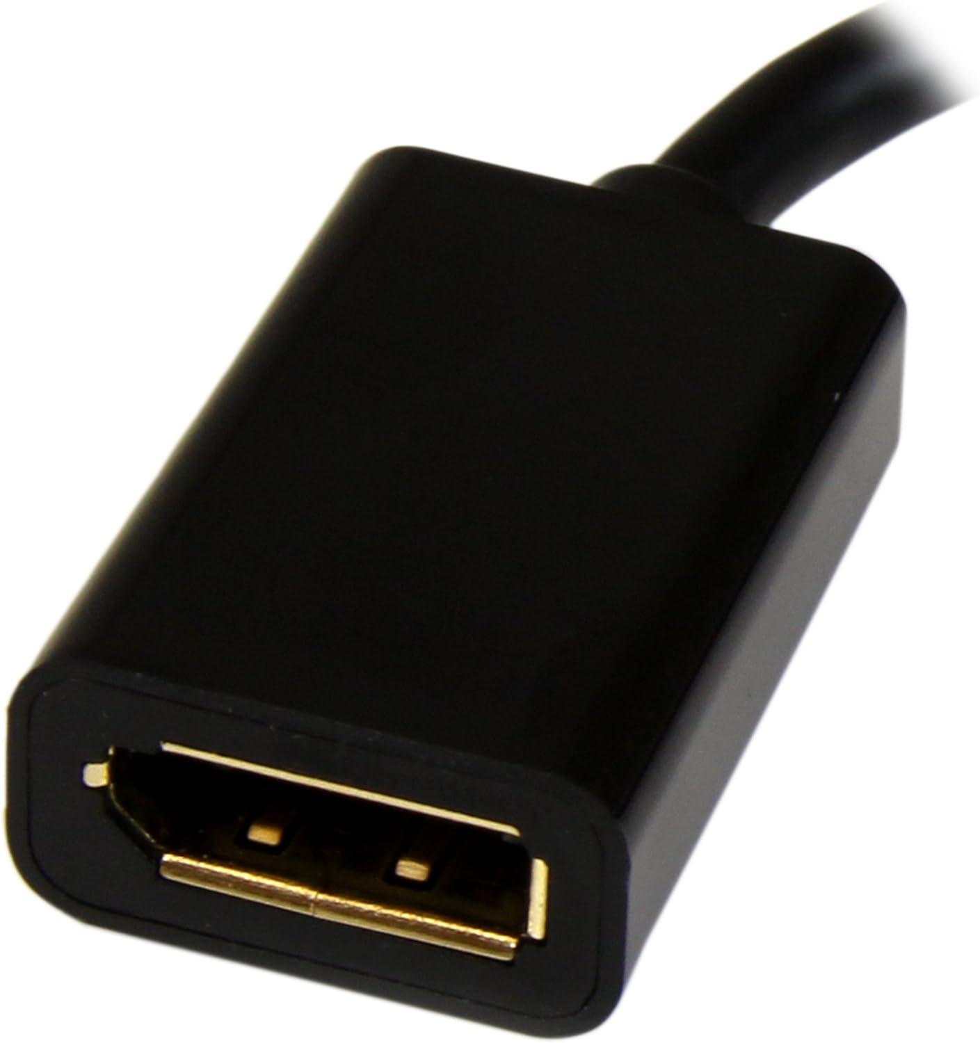 image:imageStarTechcom Mini DisplayPort to DisplayPort Adapter 4K x 2K UHD Video Mini DP to DP Converter Mini DisplayPort to DisplayPort 12 Adapter mDP PCComputer to DP MonitorDisplay MDP2DPMF6INBlack