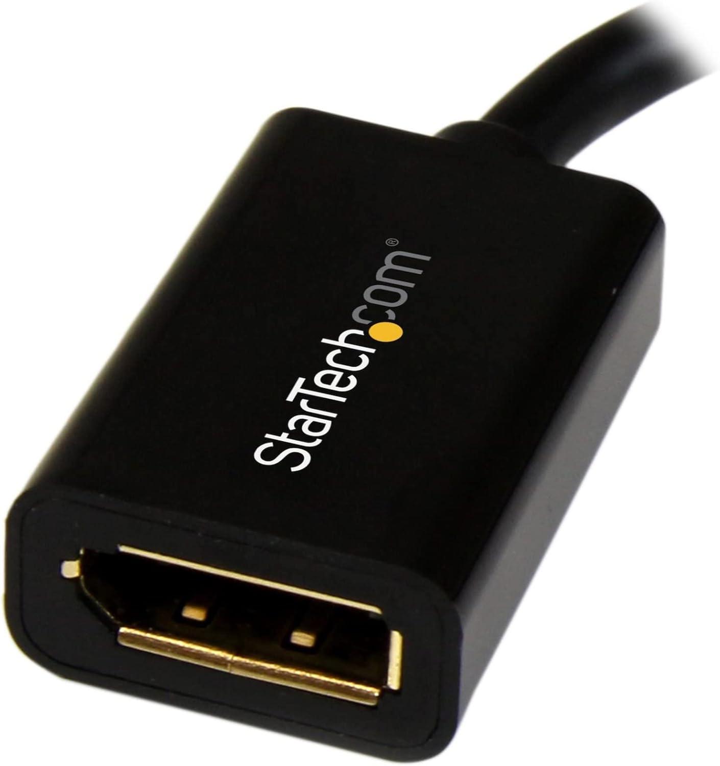 image:imageStarTechcom Mini DisplayPort to DisplayPort Adapter 4K x 2K UHD Video Mini DP to DP Converter Mini DisplayPort to DisplayPort 12 Adapter mDP PCComputer to DP MonitorDisplay MDP2DPMF6INBlack
