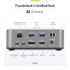 StarTech Thunderbolt 5 Dock, Dual 8K 60Hz, Triple 4K for Windows, Up to Dual 6K 60Hz for Mac – TB5 & USB4 Docking Station with 120Gbps max Transfer, 140W PD, 30W Phone, USB 10Gbps