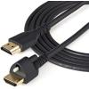 StarTech.com 2m(6ft) HDMI Cable with Locking Screw – 4K 60Hz HDR – High Speed HDMI 2.0 Monitor Cable with Locking Screw Connector for Secure Connection – HDMI Cable with Ethernet – M/M (HDMM2MLS)(2M (6.6 Feet))