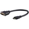 StarTech.com 8 in (20cm) HDMI to DVI Adapter, DVI-D to HDMI (1920x1200p), 10 Pack, HDMI Male to 24 Pin DVI-D Female, Digital Monitor Adapter Cable M/F, HDMI to DVI Display Cord, Black (HDDVIMF8IN10PK)