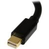 StarTech.com Mini DisplayPort to DisplayPort Adapter – 4K x 2K UHD Video – Mini DP to DP Converter – Mini DisplayPort to DisplayPort 1.2 Adapter – mDP PC/Computer to DP Monitor/Display (MDP2DPMF6IN)(Black)