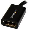 StarTech.com Mini DisplayPort to DisplayPort Adapter – 4K x 2K UHD Video – Mini DP to DP Converter – Mini DisplayPort to DisplayPort 1.2 Adapter – mDP PC/Computer to DP Monitor/Display (MDP2DPMF6IN)(Black)