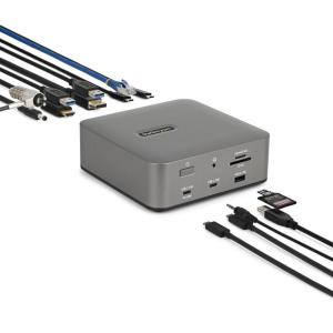 StarTech Thunderbolt 5 Dock, Dual 8K 60Hz, Triple 4K for Windows, Up to Dual 6K 60Hz for Mac – TB5 & USB4 Docking Station with 120Gbps max Transfer, 140W PD, 30W Phone, USB 10Gbps
