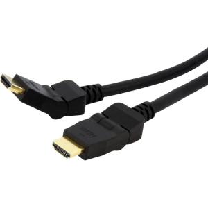 StarTech.com 6ft Swivel HDMI Cable, 4K High Speed Rotating HDMI Cord, 4K 30Hz UHD HDMI, 10.2 Gbps, HDMI 1.4 Video, HDCP 1.4, M/M Pivot Cable with 180° Swivel Connector, HDMI to HDMI Cable (HDMIROTMM6)(6 ft / 2m (180° Rotation))
