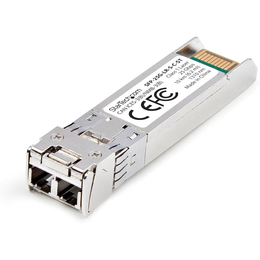 image:imageStarTechcom Cisco SFP25GLRS Compatible SFP28 Module 25Gb Single Mode Fiber SMF 25GbE 10km 62mi LC Transceiver100m  328ft