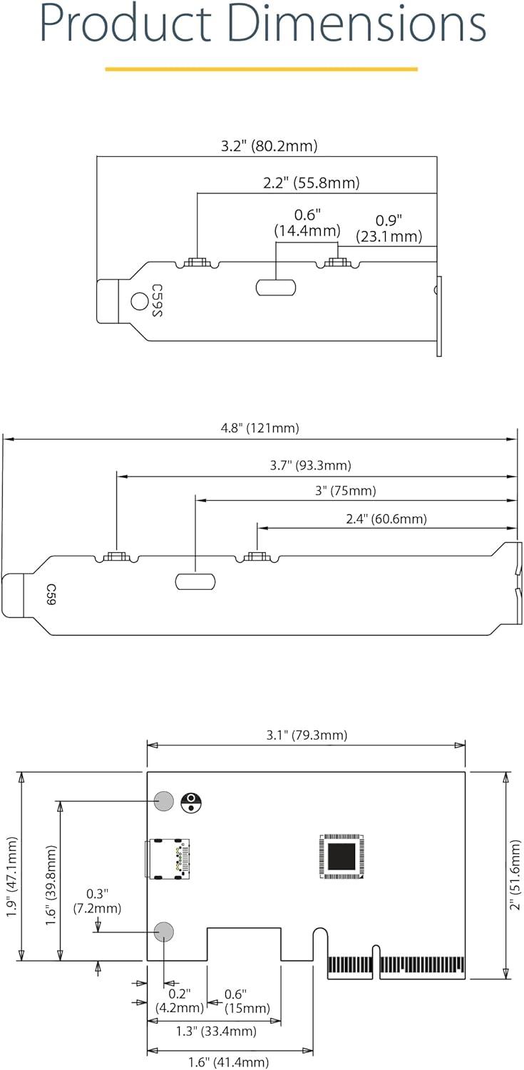 image:imageStarTechcom 1Port USB 32 Gen 2x2 PCIe Card USBC 20Gbps PCI Express 30 x4 Adapter Data Only WindowsmacOSLinux TAA