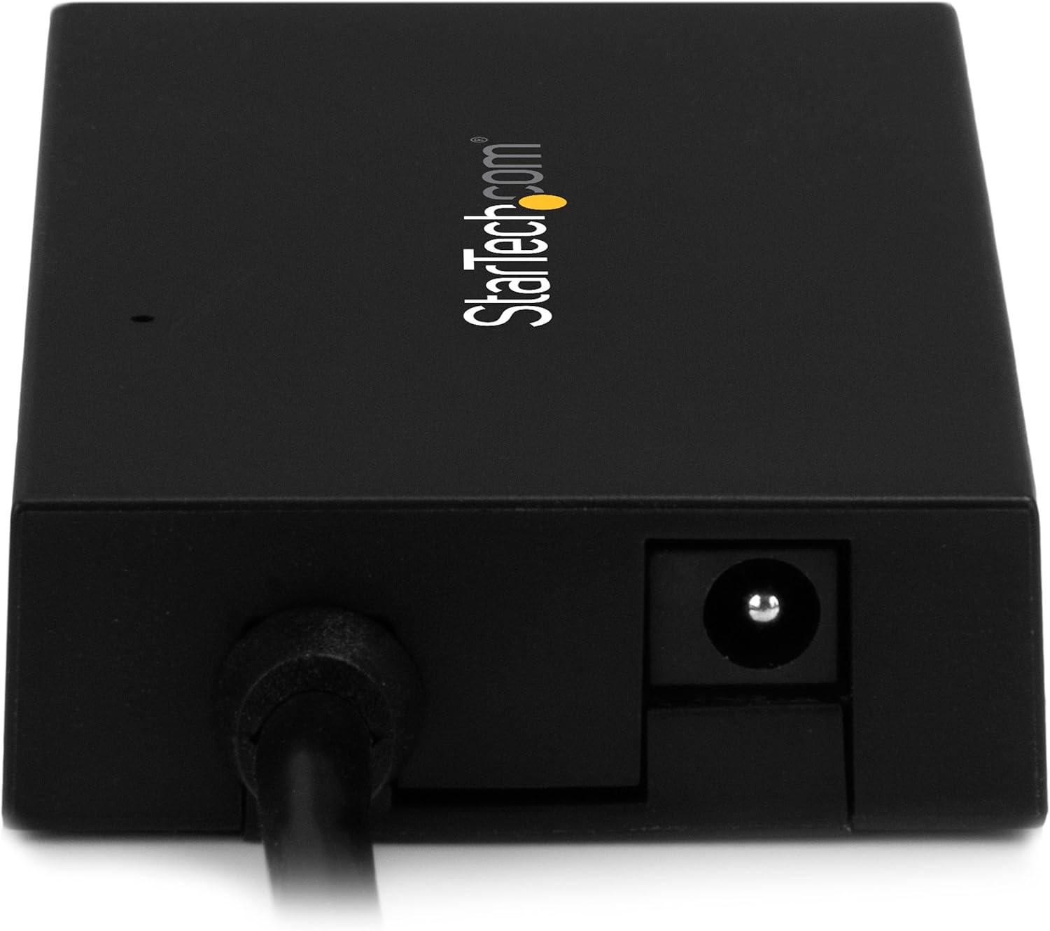 image:imageStarTechcom 4 Port USB C Hub  C to 4x A  USB 30 Hub  4 Port USB Hub with Power Adapter  USB C to USB Adapter  USB Multiport HubBlack