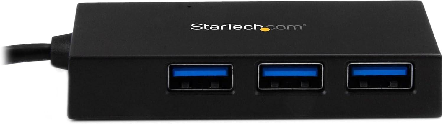 image:imageStarTechcom 4 Port USB C Hub  C to 4x A  USB 30 Hub  4 Port USB Hub with Power Adapter  USB C to USB Adapter  USB Multiport HubBlack
