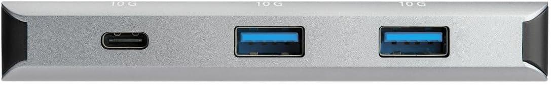 image:imageStarTechcom 4 Port USB C Hub w 3x USB A amp 1x USB C SuperSpeed 10Gbps USB TypeC 32 Gen 2 Hub USB Bus Powered Compact USBC to USB Adapter Hub PortableLaptop Hub Aluminum TAA