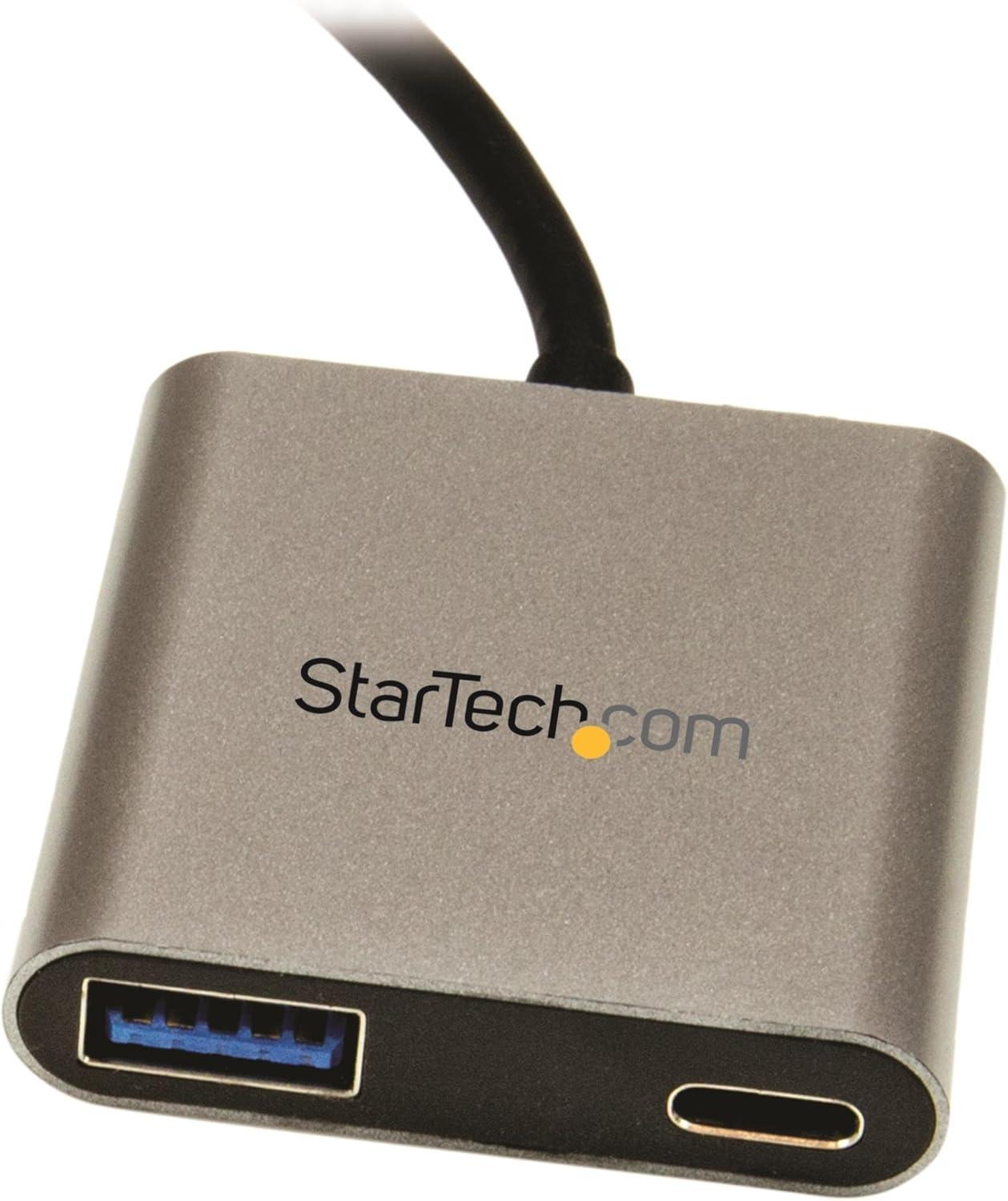 image:imageStarTechcom 4Port USB 30 Hub Powered USB 30 Hub USBC to 1x USBC and 3X USBA Adapter USB 30 5Gbps USBC Port Expander White TAA HB30C3A1CFBAluminum with Laptop Charging