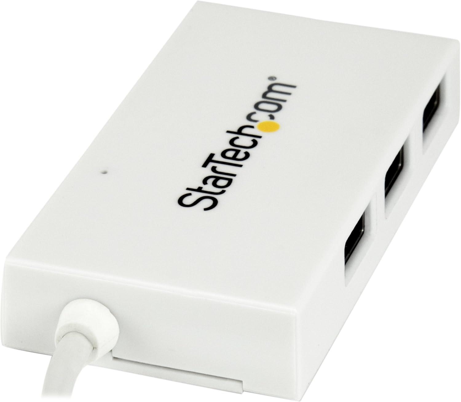 image:imageStarTechcom 4Port USB 30 Hub Powered USB 30 Hub USBC to 1x USBC and 3X USBA Adapter USB 30 5Gbps USBC Port Expander White TAA HB30C3A1CFBWhite