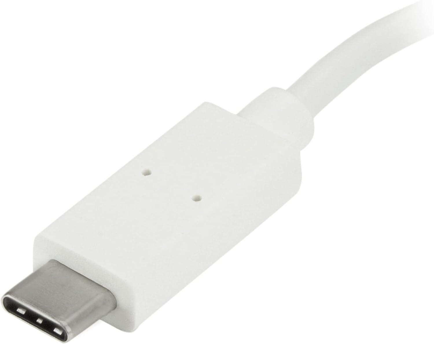 image:imageStarTechcom 4Port USB 30 Hub Powered USB 30 Hub USBC to 1x USBC and 3X USBA Adapter USB 30 5Gbps USBC Port Expander White TAA HB30C3A1CFBWhite