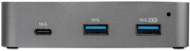 image:imageStarTechcom 4Port USB C Hub USB 32 Gen 2 10Gbps 3x USBA amp 1x USBC Powered Universal Power Adapter Included TAA HB31C3A1CS3 Port 2x USBA 1x USBC