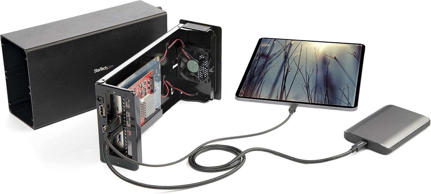 image:imageStarTechcom 4Port USB PCIe Card 10Gbps USB PCI Express Expansion Card w 2 Controllers 2X USBC amp 2X USBA Ports USB 3231 Gen 2 USBUSBC PCIe Card Full Profile PEXUSB312A2C2V2 USBA 2 USBC