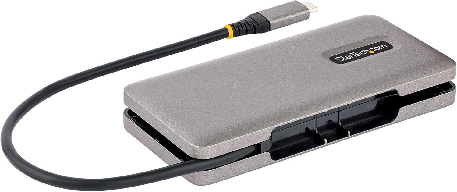 image:imageStarTechcom 4Port USBC Hub 1x USBA amp 3X USBC Ports USB 32 Gen 2 10Gbps Bus Powered USB Type C Hub w 126in32cm WrapAround Cable Portable USBC to USBA HubSplitter HB31CM1A3CB