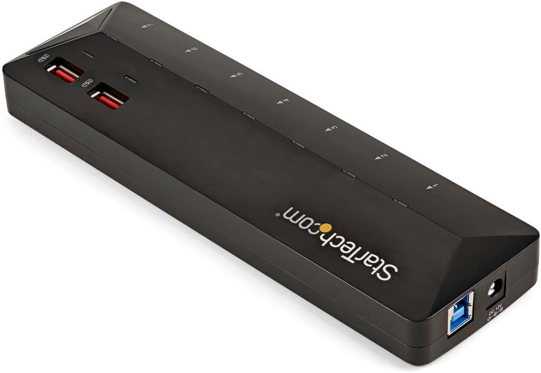 image:imageStarTechcom 7 Port USB 30 Charging Hub 4 x USBA 3 x USBA Dedicated Charging Ports Powered Mountable USB Charging Station ST4300U3C37 Port 2 Charge Port