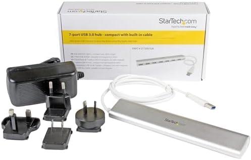 image:imageStarTechcom 7Port USB Hub USB A to 7x USBA Ports USB 32 5Gbps SelfPowered Portable Laptop Hub with power supply