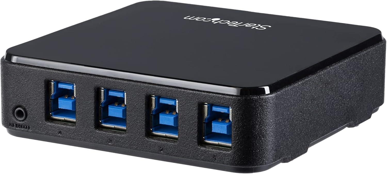 image:imageStarTechcom USB 30 Peripheral Sharing Switch 4 USB 30 5Gbps x 4 Computers Mac Windows Linux USB AB Switch USB Switch HBS304A24A4 Computers 4 Devices