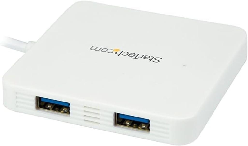 image:imageStarTechcom USB C Hub Powered White 3 Port USBC to USBA 3X and GbE RJ45 1x USB to Ethernet USB Port Expander HB30C3APDW
